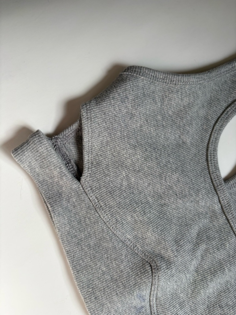 Forever 21 Gray Ribbed Racerback Bralette - Picture 4 of 10